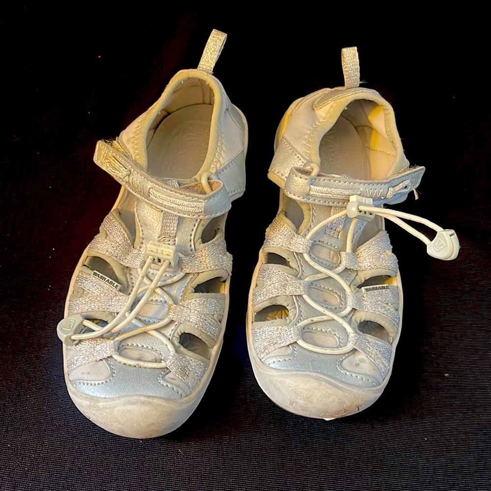 Keen silver water shoes size toddler 13